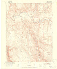 Cebolla Colorado Historical topographic map, 1:24000 scale, 7.5 X 7.5 Minute, Year 1954