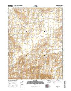 Cedar Knob Colorado Current topographic map, 1:24000 scale, 7.5 X 7.5 Minute, Year 2016