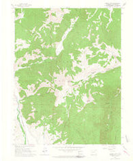 Cement Mountain Colorado Historical topographic map, 1:24000 scale, 7.5 X 7.5 Minute, Year 1961