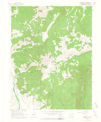 Cement Mountain Colorado Historical topographic map, 1:24000 scale, 7.5 X 7.5 Minute, Year 1961