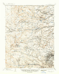 Central City Colorado Historical topographic map, 1:62500 scale, 15 X 15 Minute, Year 1912