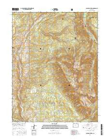 Chair Mountain Colorado Current topographic map, 1:24000 scale, 7.5 X 7.5 Minute, Year 2016