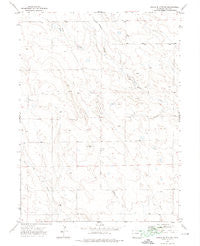 Chalk Bluffs SE Colorado Historical topographic map, 1:24000 scale, 7.5 X 7.5 Minute, Year 1972