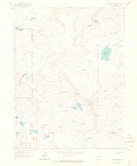 Chalk Mountain Colorado Historical topographic map, 1:24000 scale, 7.5 X 7.5 Minute, Year 1961
