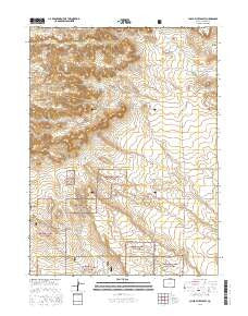 Chalk Bluffs East Colorado Current topographic map, 1:24000 scale, 7.5 X 7.5 Minute, Year 2016