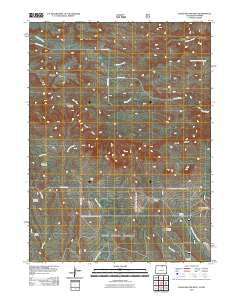Chalk Bluffs West Colorado Historical topographic map, 1:24000 scale, 7.5 X 7.5 Minute, Year 2011