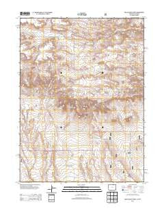 Chalk Bluffs West Colorado Historical topographic map, 1:24000 scale, 7.5 X 7.5 Minute, Year 2013