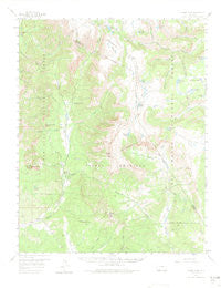 Chama Peak Colorado Historical topographic map, 1:62500 scale, 15 X 15 Minute, Year 1957