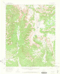 Chama Peak Colorado Historical topographic map, 1:62500 scale, 15 X 15 Minute, Year 1957