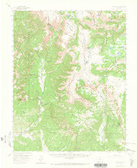 Chama Peak Colorado Historical topographic map, 1:62500 scale, 15 X 15 Minute, Year 1957