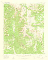 Chama Peak Colorado Historical topographic map, 1:62500 scale, 15 X 15 Minute, Year 1957