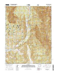 Chama Peak Colorado Current topographic map, 1:24000 scale, 7.5 X 7.5 Minute, Year 2016