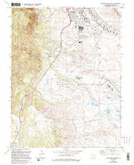 Cheyenne Mountain Colorado Historical topographic map, 1:24000 scale, 7.5 X 7.5 Minute, Year 1961