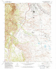 Cheyenne Mountain Colorado Historical topographic map, 1:24000 scale, 7.5 X 7.5 Minute, Year 1961
