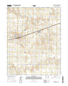 Cheyenne Wells Colorado Current topographic map, 1:24000 scale, 7.5 X 7.5 Minute, Year 2016