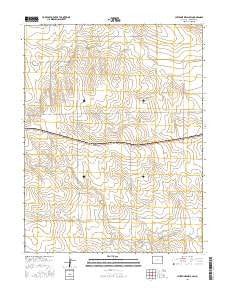 Cheyenne Wells SW Colorado Current topographic map, 1:24000 scale, 7.5 X 7.5 Minute, Year 2016
