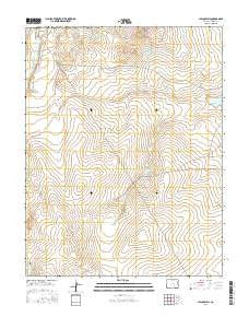 Chicos Well Colorado Current topographic map, 1:24000 scale, 7.5 X 7.5 Minute, Year 2016