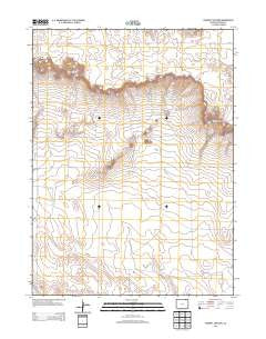 Chimney Canyons Colorado Historical topographic map, 1:24000 scale, 7.5 X 7.5 Minute, Year 2013