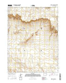 Chimney Canyons Colorado Current topographic map, 1:24000 scale, 7.5 X 7.5 Minute, Year 2016