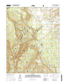 Chris Mountain Colorado Current topographic map, 1:24000 scale, 7.5 X 7.5 Minute, Year 2016