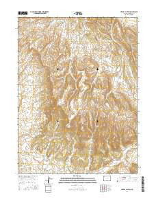 Citadel Plateau Colorado Current topographic map, 1:24000 scale, 7.5 X 7.5 Minute, Year 2016