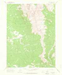 Clark Peak Colorado Historical topographic map, 1:24000 scale, 7.5 X 7.5 Minute, Year 1962
