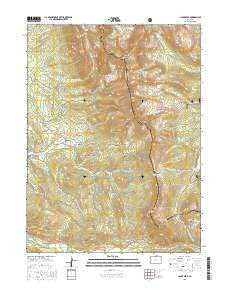Clark Peak Colorado Current topographic map, 1:24000 scale, 7.5 X 7.5 Minute, Year 2016