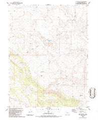 Clay Buttes Colorado Historical topographic map, 1:24000 scale, 7.5 X 7.5 Minute, Year 1986