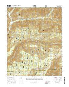 Clyde Lake Colorado Current topographic map, 1:24000 scale, 7.5 X 7.5 Minute, Year 2016