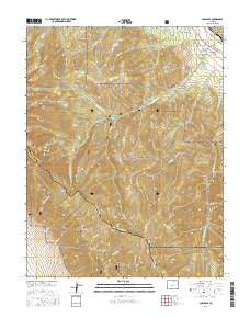 Coaldale Colorado Current topographic map, 1:24000 scale, 7.5 X 7.5 Minute, Year 2016