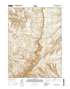 Coffeepot Spring Colorado Current topographic map, 1:24000 scale, 7.5 X 7.5 Minute, Year 2016