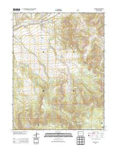 Collbran Colorado Historical topographic map, 1:24000 scale, 7.5 X 7.5 Minute, Year 2013