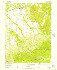 Collbran Colorado Historical topographic map, 1:24000 scale, 7.5 X 7.5 Minute, Year 1955
