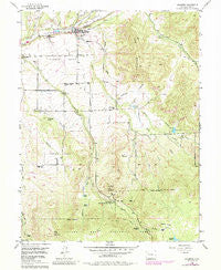 Collbran Colorado Historical topographic map, 1:24000 scale, 7.5 X 7.5 Minute, Year 1955
