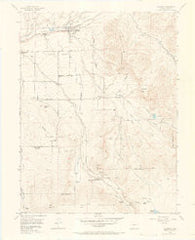 Collbran Colorado Historical topographic map, 1:24000 scale, 7.5 X 7.5 Minute, Year 1955