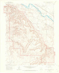 Colorado National Monument Colorado Historical topographic map, 1:24000 scale, 7.5 X 7.5 Minute, Year 1962