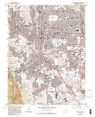 Colorado Springs Colorado Historical topographic map, 1:24000 scale, 7.5 X 7.5 Minute, Year 1961