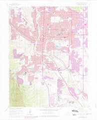 Colorado Springs Colorado Historical topographic map, 1:24000 scale, 7.5 X 7.5 Minute, Year 1961