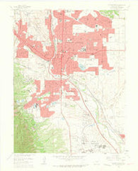 Colorado Springs Colorado Historical topographic map, 1:24000 scale, 7.5 X 7.5 Minute, Year 1961