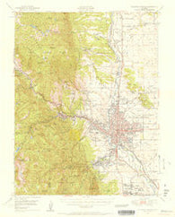 Colorado Springs Colorado Historical topographic map, 1:62500 scale, 15 X 15 Minute, Year 1948