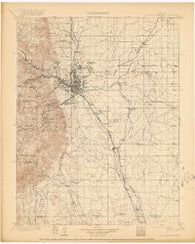 Colorado Springs Colorado Historical topographic map, 1:125000 scale, 30 X 30 Minute, Year 1909