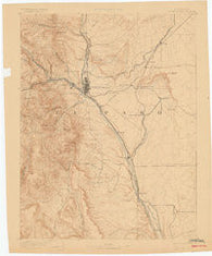 Colorado Springs Colorado Historical topographic map, 1:125000 scale, 30 X 30 Minute, Year 1893