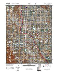 Colorado Springs Colorado Historical topographic map, 1:24000 scale, 7.5 X 7.5 Minute, Year 2011