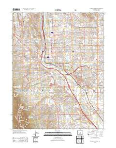 Colorado Springs Colorado Historical topographic map, 1:24000 scale, 7.5 X 7.5 Minute, Year 2013