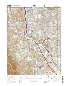 Colorado Springs Colorado Current topographic map, 1:24000 scale, 7.5 X 7.5 Minute, Year 2016