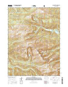 Comanche Peak Colorado Current topographic map, 1:24000 scale, 7.5 X 7.5 Minute, Year 2016