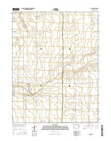 Cope Colorado Current topographic map, 1:24000 scale, 7.5 X 7.5 Minute, Year 2016