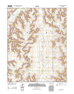 Corbin Canyon Colorado Historical topographic map, 1:24000 scale, 7.5 X 7.5 Minute, Year 2013