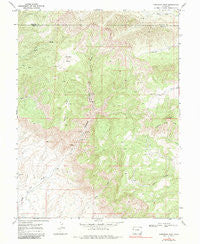 Corcoran Peak Colorado Historical topographic map, 1:24000 scale, 7.5 X 7.5 Minute, Year 1968