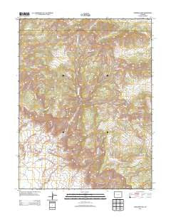 Corcoran Peak Colorado Historical topographic map, 1:24000 scale, 7.5 X 7.5 Minute, Year 2013